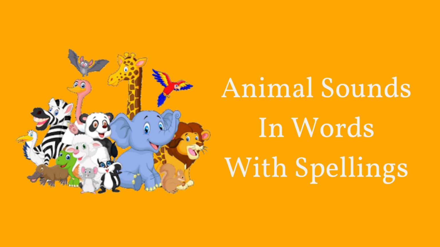 Animal Sounds List for Kids in English EnglishBix Animal Sounds List for Kids in English EnglishBix
