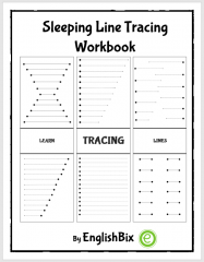 Sleeping Line Tracing Mini Workbook for Kids