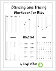 Standing Line Tracing Mini Workbook for Kids