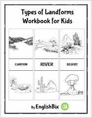 Types of Landforms Picture Workbook