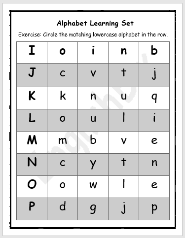 Identify Correct Alphabet Workbook for Prek Kids - EnglishBix