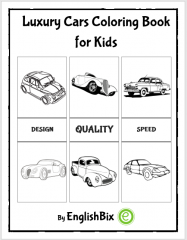 Luxury Cars Coloring Book Pages for Kids