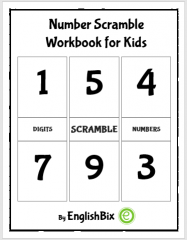 Number Scramble in Order Activity Workbook