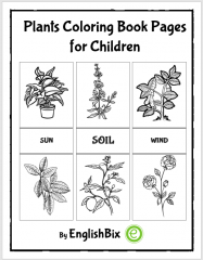 Plants Printable Coloring Book for Children
