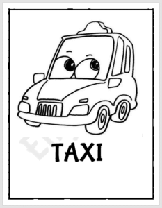 Transportation Vehicles Coloring Book for Kids - EnglishBix