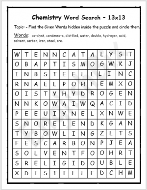 chemistry terms word search printable englishbix