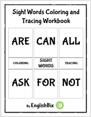 Sight Words Coloring and Tracing Workbook for Kids