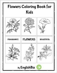Flowers Pictures Coloring Book for Junior Kids
