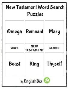 New Testament Word Search Mini-Workbook - EnglishBix