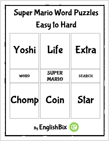 Super Mario Word Puzzles Workbook