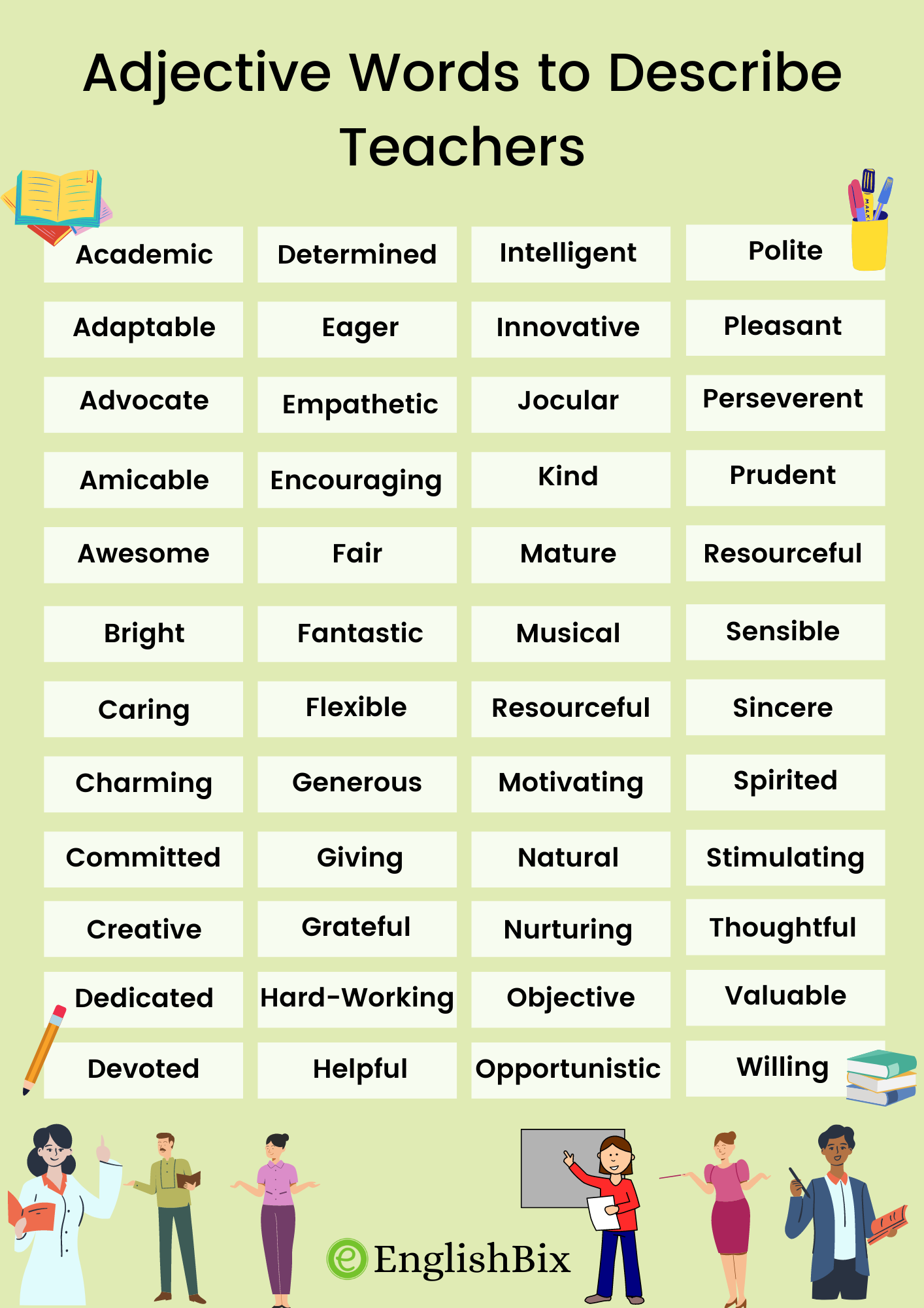 nature descriptive words