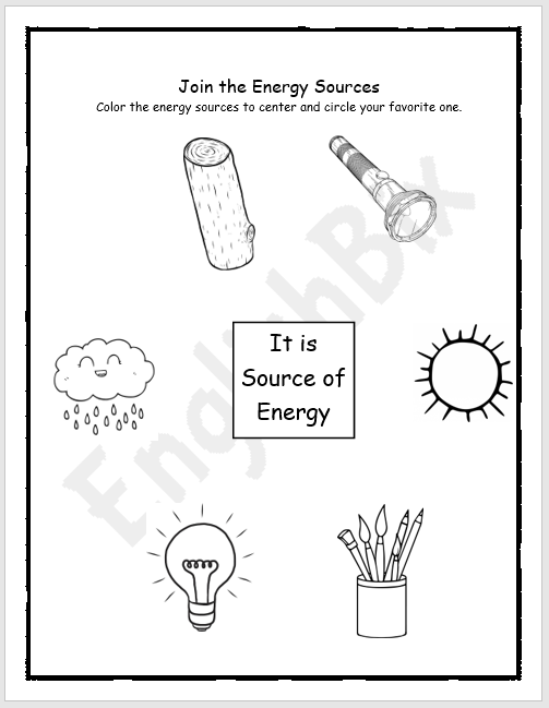 energy resources worksheet