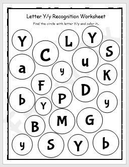 letter y worksheets printables englishbix