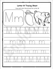 letter m worksheets printables englishbix