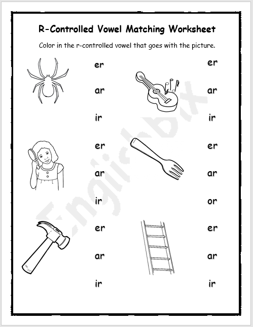r-controlled-vowel-pictures-matching-worksheet-englishbix