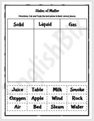 states of matter worksheets printables englishbix