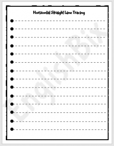straight line tracing worksheet englishbix